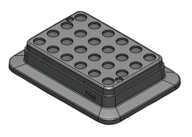 Block, used for 1.5mL tubes, 24 holes