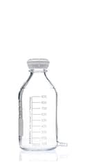 Puregrip Aspirator Bottle GL45 Cap and with Outlet for Tubing, 1 L, 10/CS