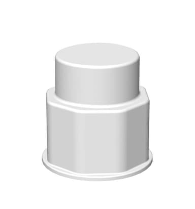 VersaBarb, Spigot Fitting, 1 1/8 Thread, Closed Cap, 1/EA