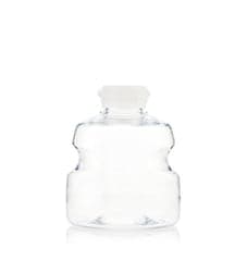 EZBiopure Titanium Round Bottle, PETG, 1L, GL45 Neck with Cap, Sterile, 24/CS