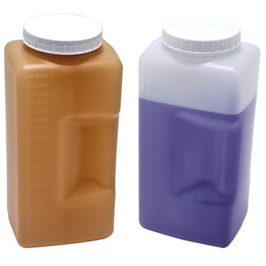 Bottle WM Amber Square, HDPE 2L, 6/PK