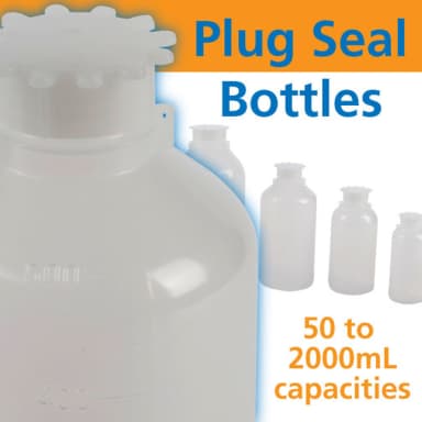 Bottle Round PP NM Closure, LDPE 1000mL, 5/PK