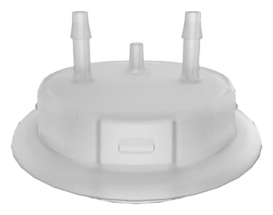 VersaCap 53 mm (53B) Bottle and Flask Cap Adapter, Tangle Free Hose Barb Adapter, Two 1/4 Inch Barbs for 1/4 Inch ID Tubing, for use with VersaCap 53 mm Open Cap, 1/EA
