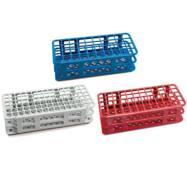 Rack Test Tube 40 Place White, PP 20mm, 5/CS