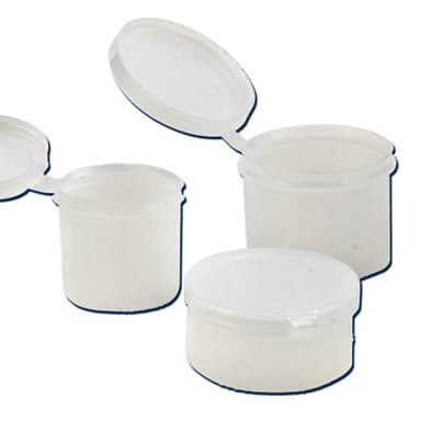 Container w Hinged Lid, PE 0.25oz, 100/CS