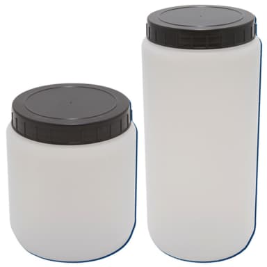 Jar Round, HDPE PP Cap 120mL, 10/PK