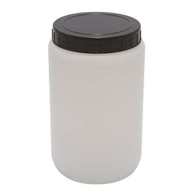 Jar Round, HDPE PP Cap 1500mL, 10/PK