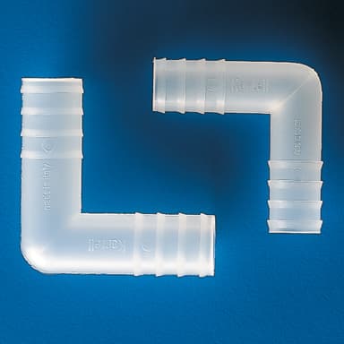 Tubing Connector L, PP 14mm, 100/CS