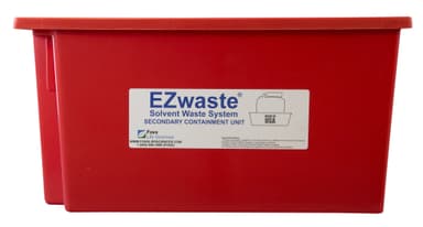 EZwaste® Secondary Container Spill Basin, Safety Tray for 10 L-20 L (2.5 to 5 Gallon) Carboys, Bottles, and DOT Waste Containers, 1/EA