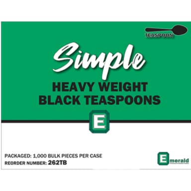 Heavy Weight Black - 5.5 gm, Teaspoon, 1000/Pk