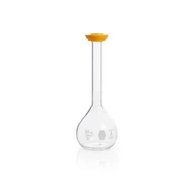 Volumetric Flask,Serialized and Certified,CLASS A ,Snap Cap,50ML