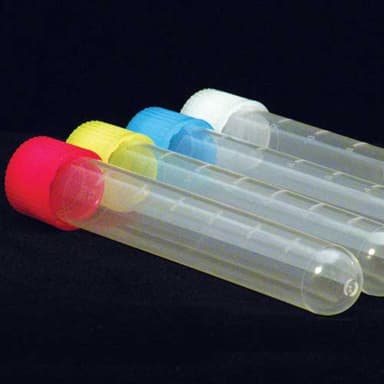 Test Tube Screw Closure White, PP/LDPE, 100/PK