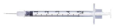SYRINGE 1/2ML W/NDL 27X1/2 RB