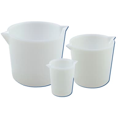 HDPE BEAKER H/WALL 250ML (FAB), 36/CS
