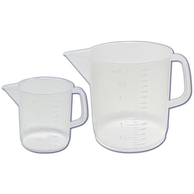 Beaker Low w Handle, PP 5000mL, 12/CS
