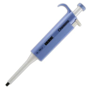 Pipette, Diamond, Adjustable Volume, 10 - 100µL, Blue