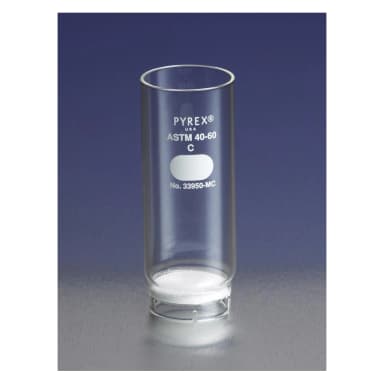 PYREX 25mm Diameter Coarse Porosity Fritted Thimble, 85mm Long