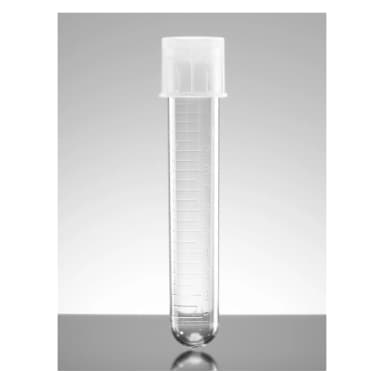Falcon 14mL Round Bottom Polystyrene Test Tube, with Snap Cap, Sterile, 125/Pack, 1000/Case