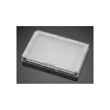 Corning BioCoat Poly-D-Lysine 384 Well Clear Flat Bottom Microplate, with Lid, 5/Pack, 50/Case