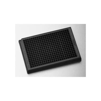 Corning 384 Well Low Flange Black Flat Bottom Polystyrene NBS Microplate, 10 per Bag, without Lid, With Generic Bar Code, Nonsterile