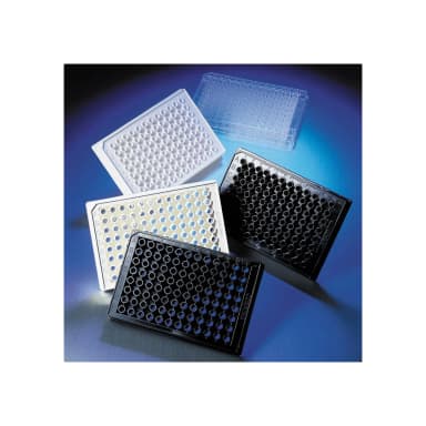Corning 96 Well White Flat Bottom Polystyrene NBS Microplate, 25 per Bag, without Lid, Nonsterile