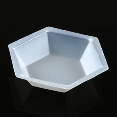 Weighing Boat, Plastic, Hexagonal, Antistatic, PS, White, X-Large, 350mL - PK/1