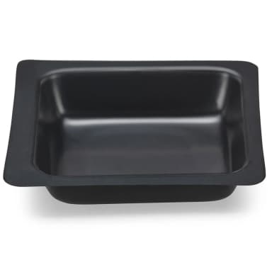 Weight Boat, Square with Square Bottom, Antistatic, PS, Black, 10mL - cs-12000