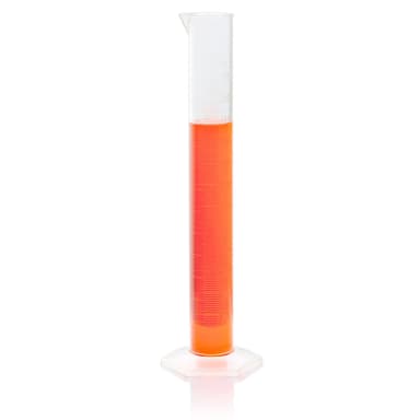 Cylinder, Measuring, Diamond Essentials, Class B, PMP, Molded Graduations, tall form, 250mL - CS/12