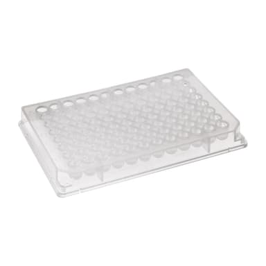 Thermowell GOLD 96 Well Clear Polypropylene PCR Microplate, Half Skirt, Nonsterile, with 2 Generic Bar Code Labels