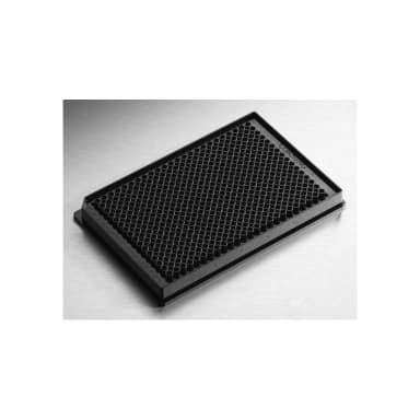 Corning Low Volume 384 Well Black Flat Bottom Polystyrene Not Treated Microplate, 10 per Bag, without Lid, With Generic Bar Code, Nonsterile