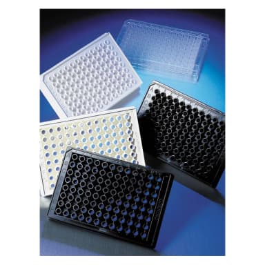 Corning 96 Half Area Well Flat Clear Bottom White Polystyrene TC-Treated Microplates, 20 per Bag, without Lid, Sterile