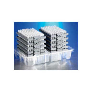 Corning DeckWorks 0.1-10µL Pipet Tips, Graduated, Reload System, Natural, Non-Sterile, Polypropylene, 96 Tips/Deck, 10 Decks/Pack, 4 Packs/Case.