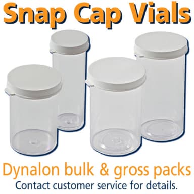 Container w Snap Cap, PS 7Dr CS/144, 1/CS