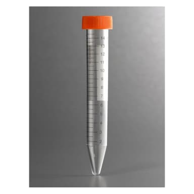 Corning 15mL PET Centrifuge Tubes, Bulk Packed with Plug Seal Cap, Sterile, 500/Case