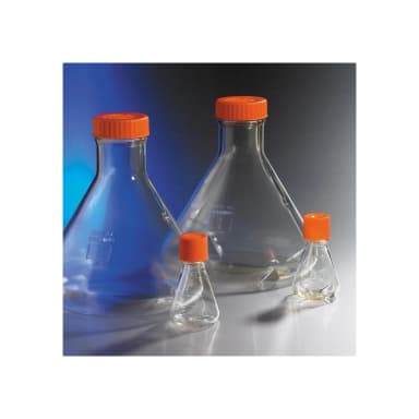 Corning 250 Polycarbonate Baffled Erlenmeyer Shake Flask with Vent Cap,Sterile,1/Bag,50/Case