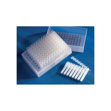 Corning 96 Well Polypropylene Cluster Tubes, Individual format, Sterile, 96 Tubes/Rack, 960 Tubes/Case.