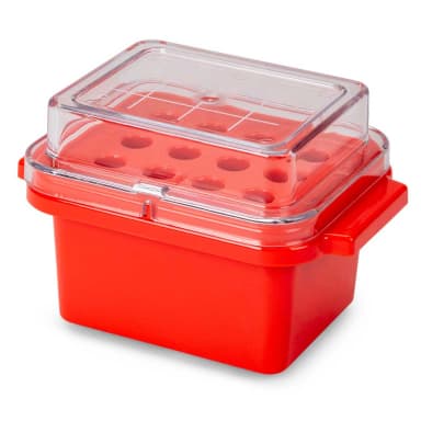 CryoCool Mini Cooler, 0C, 12-Place (3x4) for 1.5mL Tubes, Red