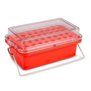 CryoCool Mini Cooler, 0C, 32-Place (4x8) for 1.5mL Tubes, Red