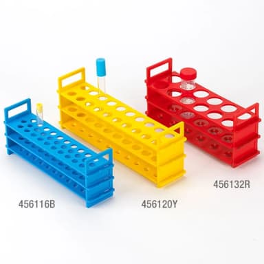 Tube Stand, Reinforced PP, 20mm, 20-Place, Red - CS/4