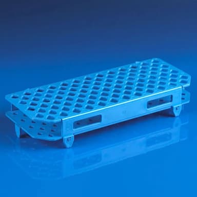 Snap-N-Rack Tube Rack for 1.5mL and 2.0mL Microcentrifuge Tube, 100-Place, PP, Blue - PK/1