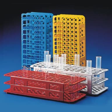 Snap-N-Rack Tube Rack for 12mm and 13mm Tubes, 90-Place, PP, Yellow - CS/50