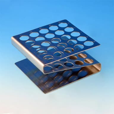 Rack, Tube, 12/13mm, 50-Place, Stainless Steel "Z" Shape - PK/1