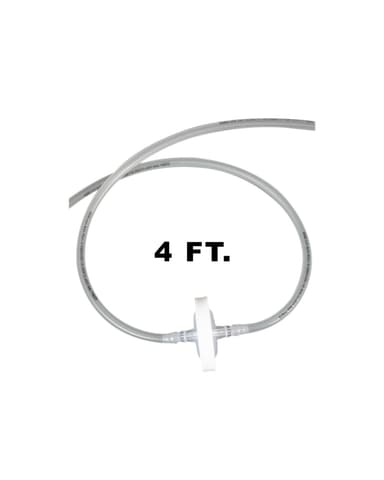 Vactrap™ 2 Tubing Extension, 4 feet (4'), with 0.2 µm PTFE Inline Vent Filter, 1/EA