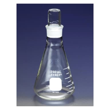 PYREX 500mL Narrow Mouth Erlenmeyer Flask with PYREX Standard Taper Stopper