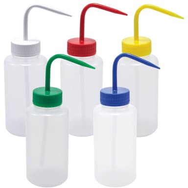 Washbottle WM Red Cap, LDPE 1000mL, 5/CS