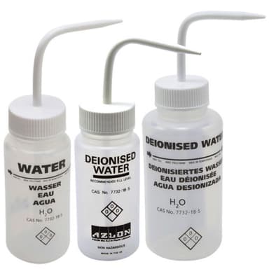 Washbottle WM Water ML, LDPE 250mL, 5/CS