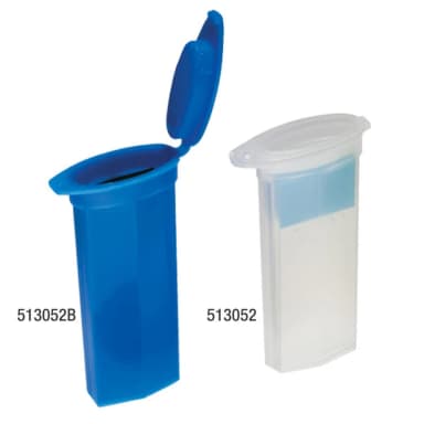 Slide Mailer, Polypropylene, Flip Top, for 2 slides, Blue, 100/Pack, 10 Packs/Unit