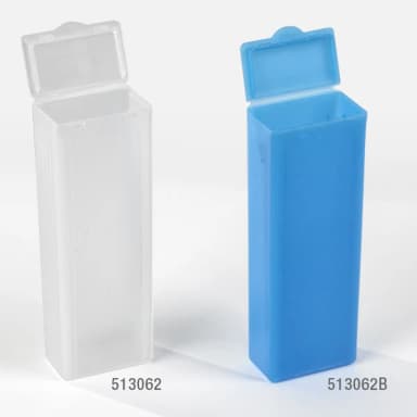 Slide Mailer, Polypropylene, Flip Top, for 5 Slides, Blue, 100/Pack, 10 Packs/Unit