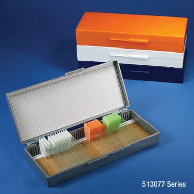 Slide Box for 50 Slides, Cork Lined, Dark Gray - CS/120