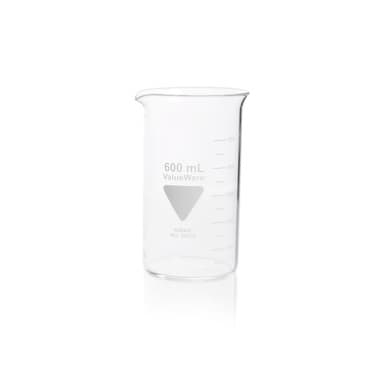BEAKER,BERZELIUS,TALL FORM,SPOUT,600M,VALUEWA